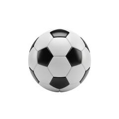 Obraz premium Black and white soccer ball isolated on white background
