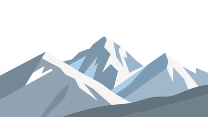 Majestic mountain range under clear sky