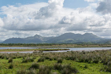 lake and mountains