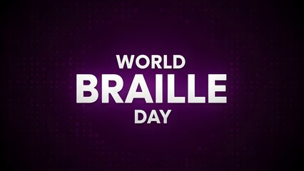 World braille day awareness and celebration