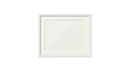 Empty picture frame isolated on transparent background