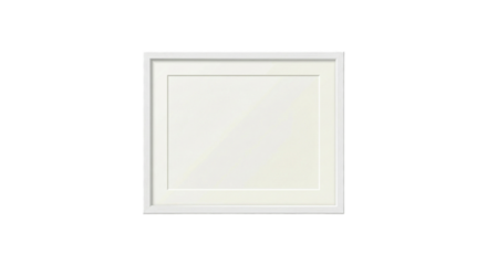 Empty picture frame isolated on transparent background