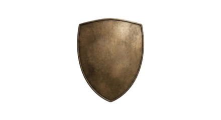 Ancient shield isolated on transparent background