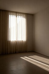 empty room with window