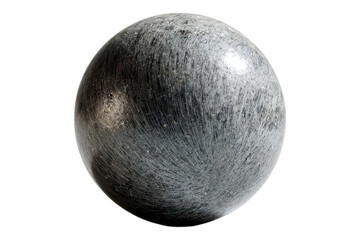 Athletic shot put displayed for sports or track and field concept on transparent background