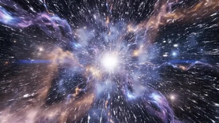 Drone style visualization of interconnected cosmic filaments radiating energy across the abstract universal network representing dark matter flow universe, geometric, future - Powered by Adobe