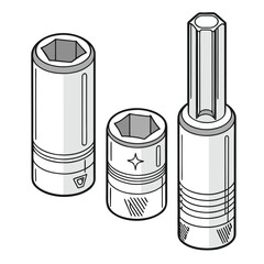 Set of battery icon and charger objects isolated on white background with metal power containers and colorful energy vector illustrations in green and red