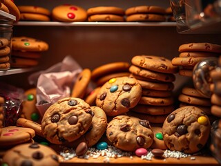 A secret stash of cookies, a kid's forbidden pantry raid for sugary delights,  naughty,  delight