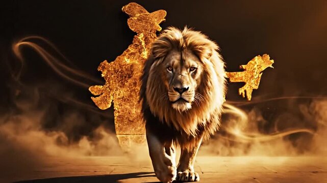 Indian Woman With Flag Rides Lion: Patriotic Heroism, National Pride, and Majestic Symbolism