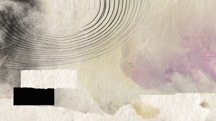 Soft Colors and Gentle Lines Create Abstract Harmony in Art