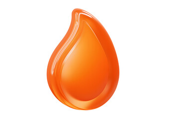Glass flame icon representing calorie burning and energy for fitness and wellness apps.