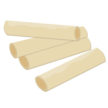 String processed cheese vector drawing.