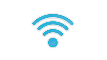 Wifi Symbol Isolated on White Background