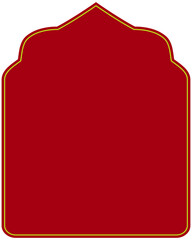 Red yellow hindu festival portrait post background design element