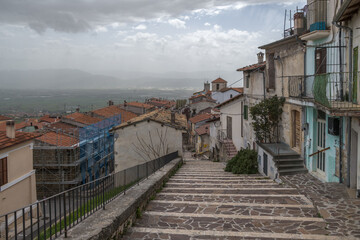 Steinstiege in Aielli, Abruzzen