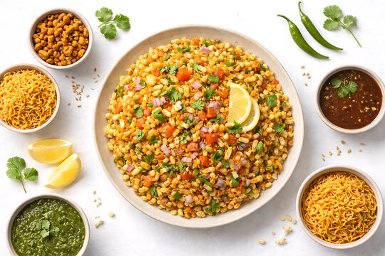Bhel puri puffed rice mix