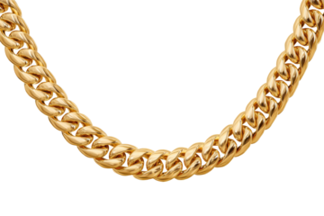 Golden chain worn as a jewelry piece for accessorizing outfits in various styles and occasions