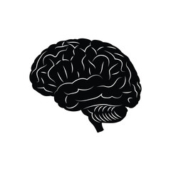 Human Brain Silhouette Icon