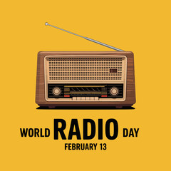 Celebrating world radio day on february 13 with vintage radio