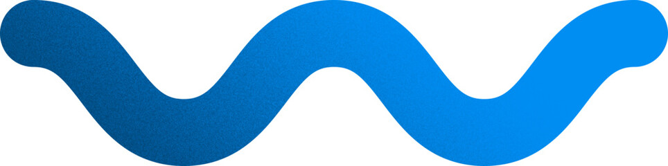 wavy line organic shape with grainy noise texture element