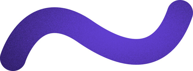 wavy curve organic shape with grainy noise texture element