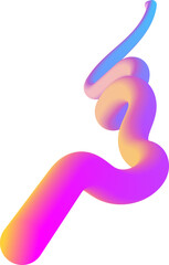 abstract wavy fluid gradient element