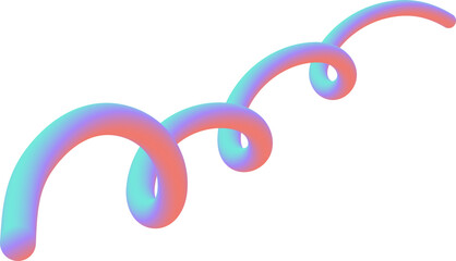 abstract wavy fluid gradient element