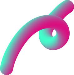 abstract wavy fluid gradient element in red green tosca