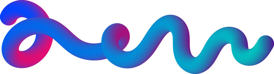 abstract wavy fluid gradient element