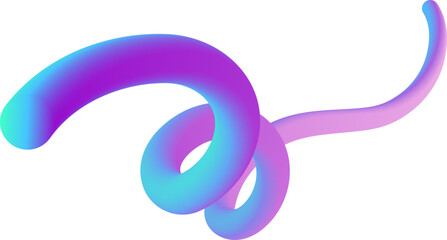 abstract wavy fluid gradient element