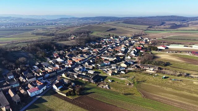 Putzing village in the Weinviertel region, Lower Austria