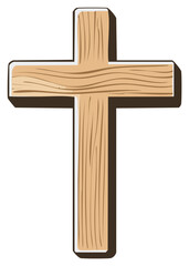 Wooden Christian Cross Symbol