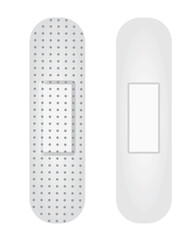 Classic white bandages. vector illustration