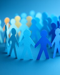 Vertical World Autism Awareness Day Concept