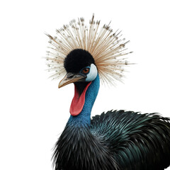 Fototapeta premium Curious Cassowary Looking at the Viewer in a Bright, Open Space During Daytime