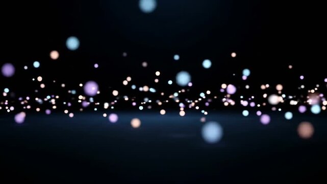 Fireflies Flying in the Night Sky.