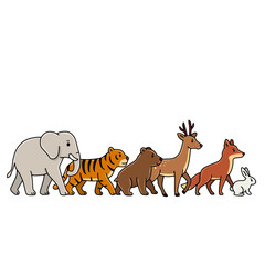 set of animals vector illustration
