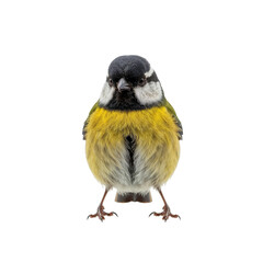 Naklejka premium Bird Stands on White Background With Clear Features and Bright Colors