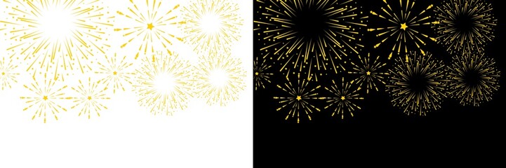 New year fireworks vector illustration of an abstract background