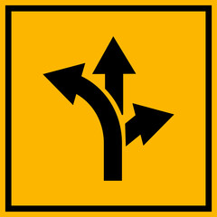Road Arrow Flat Style Vector Icon Traffic Direction Symbol and Navigation Outline Graphic Group Featuring Turn, Curve and Wayfinding Arrow Signs