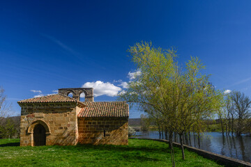 Romanesque hermitage of Quintanahernando in Salinas del Pisuerga, Palencia