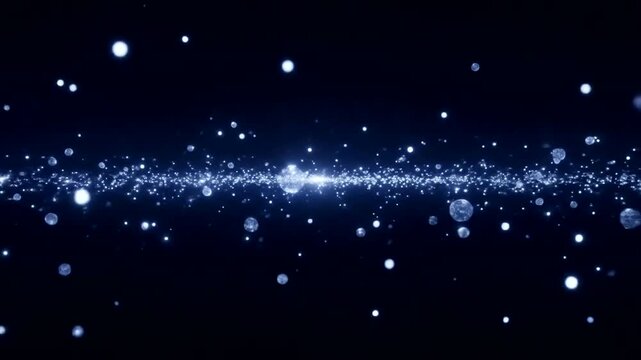 Glowing Orbs and Particles in Space.