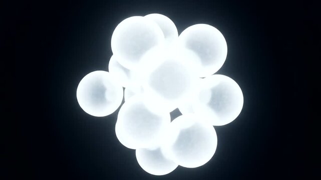 Modern Ceiling Light Fixture Rotating Slowly.