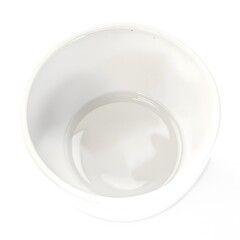 white plate isolated on white