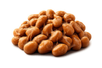 Obraz premium Pile of baked beans on transparent background, savory and delicious