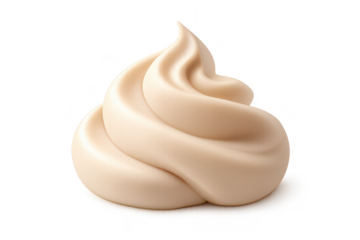 Whipped Cream Swirl Delicious Dessert, Creamy transparent background Image
