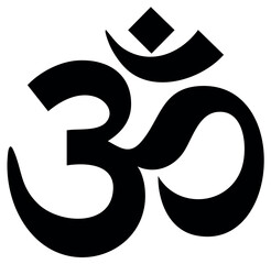 Sacred Om symbol representing spiritual harmony meditation and universal sound