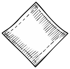 Hand-drawn illustration of a diamond shape