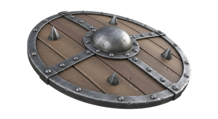 3d viking shield transparent background cutout png