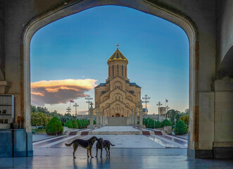 Orthodox Trinity church in Georgia